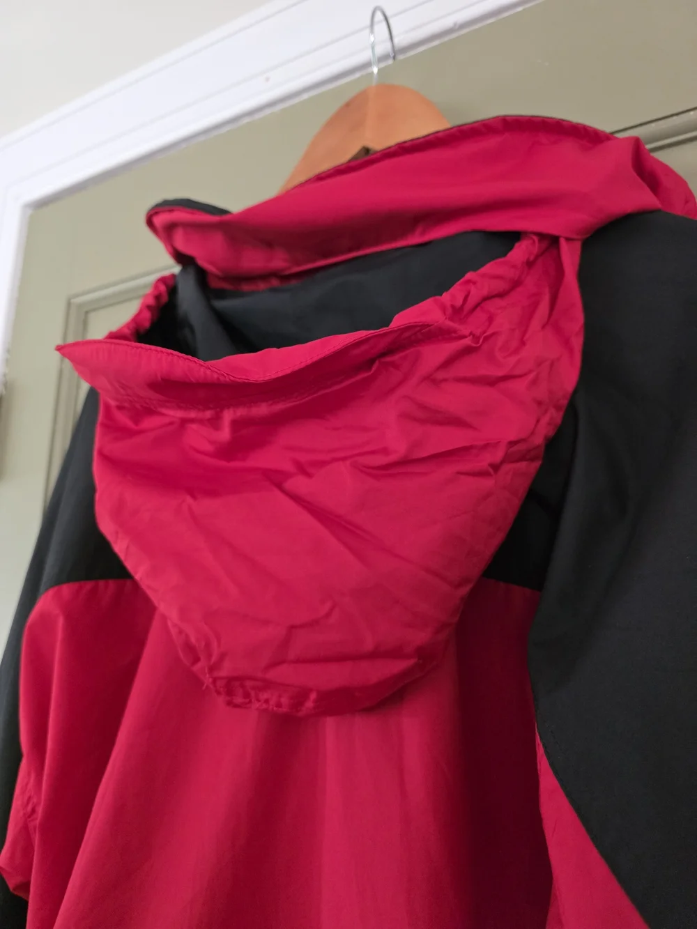 The North Face Men’s Two-Tone Red and Black Waterproof Jacket